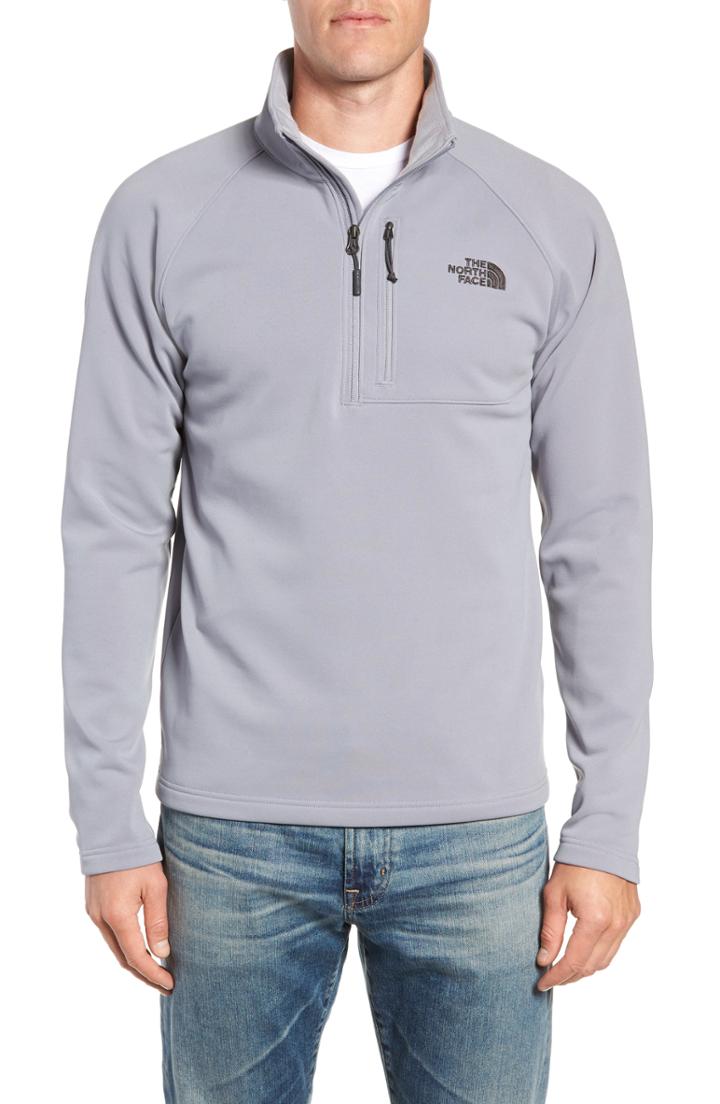 Men's The North Face Tenacious Quarter Zip Pullover, Size - Grey