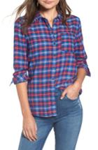 Women's Tommy Jeans Multicolor Check Shirt - Red