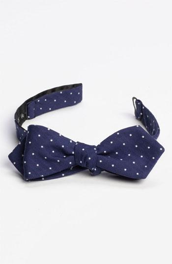 Public Opinion Dot Bow Tie Navy