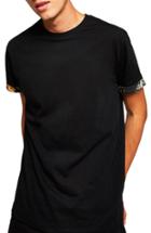 Men's Topman Baroque Trim Roller T-shirt - Black