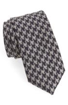 Men's Canali Houndstooth Silk Tie, Size - Blue
