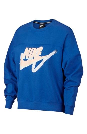 Women's Nike Sportswear Archive Women's Long Sleeve Crewneck Tee - Blue