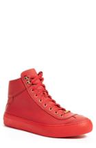 Men's Jimmy Choo 'argyle' High Top Sneaker Us / 40eu - Red