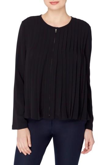 Women's Catherine Catherine Malandrino Vanina Pleat Jacket - Black
