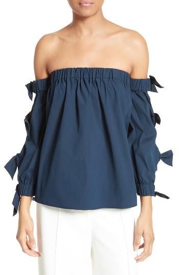 Women's Milly Blythe Stretch Poplin Top