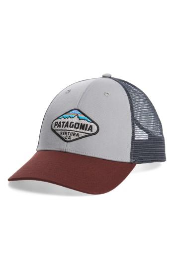 Men's Patagonia 'fitz Roy Crest' Trucker Hat - Grey