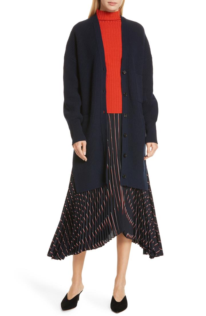 Women's A.l.c. Henry Pleated Skirt - Blue