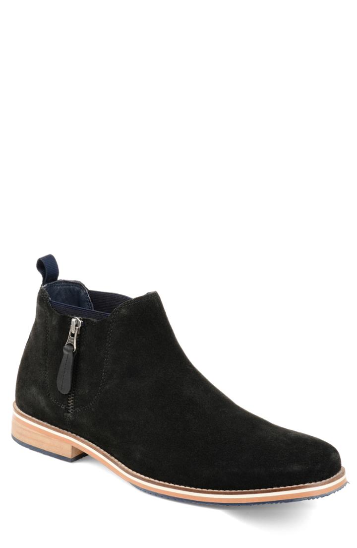 Men's Thomas And Vine Smash Zip Chelsea Boot M - Black