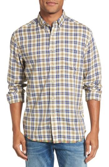 Men's Vintage 1946 Plaid Sport Shirt - Brown