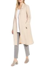 Women's Eileen Fisher Long Silk Jacket, Size - Beige