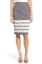 Women's Halogen Stripe Pencil Skirt