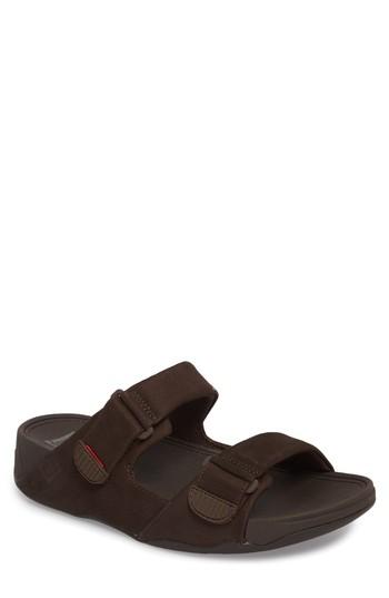 Men's Fitflop Gogh Sport Slide Sandal M - Brown