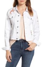 Women's Billy T Embroidered White Denim Jacket