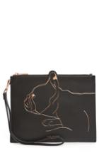 Ted Baker London Barker Leather Pouch - Black