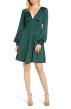 Women's Michael Michael Kors Raglan Sleeve V-neck Dress - Green