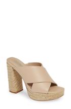 Women's Charles By Charles David Index Platform Slide Sandal M - Beige