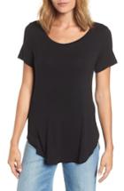 Women's Halogen Short Sleeve Shirttail Tee