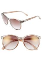 Women's D'blanc Afternoon Delight 56mm Gradient Lens Sunglasses - Brown Ombre/ Gradient