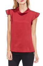 Women's Vince Camuto Ruffle Sleeve Top - Red