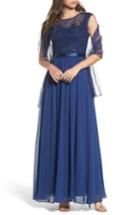 Women's Xcape Embellished Bodice Mesh A-line Gown