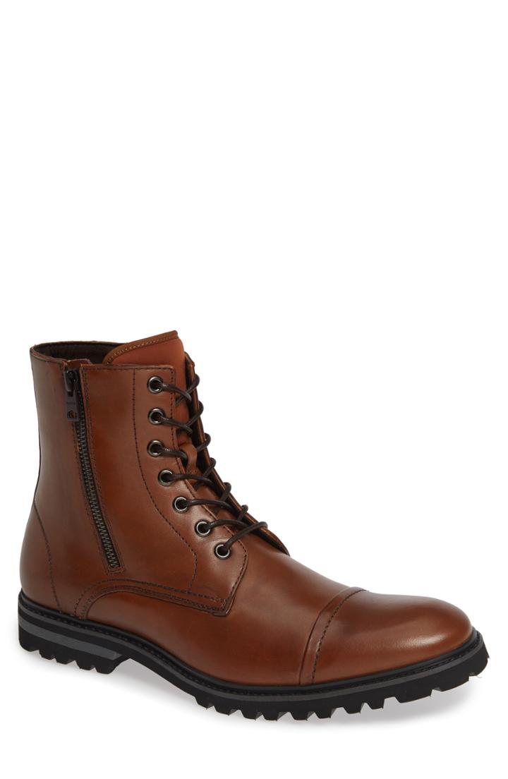 Men's Reaction Kenneth Cole Daxten Mixed Media Boot .5 M - Brown