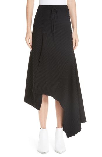 Women's Marques'almeida Draped Wool Sweater Skirt - Black
