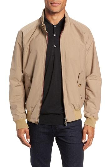 Men's Baracuta G9 Water Repellent Harrington Jacket - Blue/green