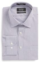 Men's Nordstrom Men's Shop Traditional Fit No-iron Check Dress Shirt .5 32/33 - Burgundy