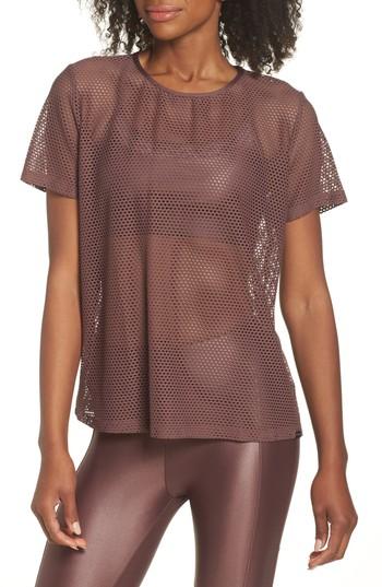 Women's Koral Size Up Mesh Tee - Purple
