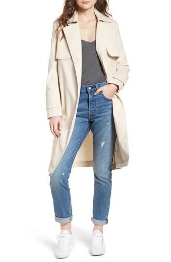 Women's The Fifth Label Expedition Drape Trench - Beige