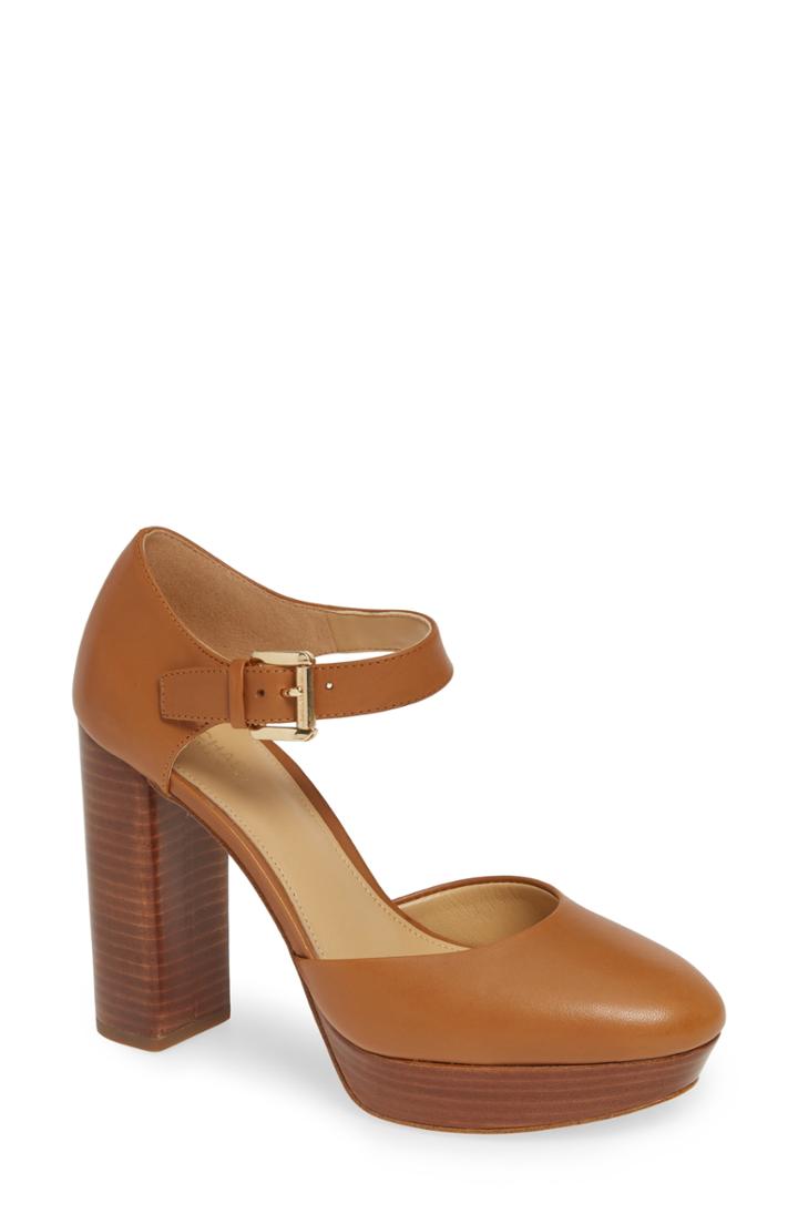 Women's Michael Michael Kors Platform Pump M - Beige