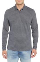 Men's Robert Barakett Annapolis Long Sleeve Polo - Grey