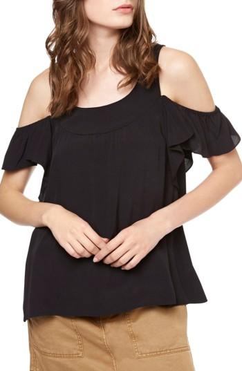 Women's Sanctuary Lenox Off The Shoulder Top - Black