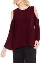 Women's Vince Camuto Bell Sleeve Cold Shoulder Blouse - Red