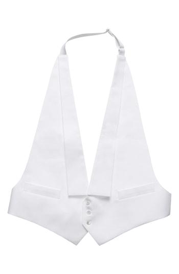 Men's Eton Solid Formal Vest - White