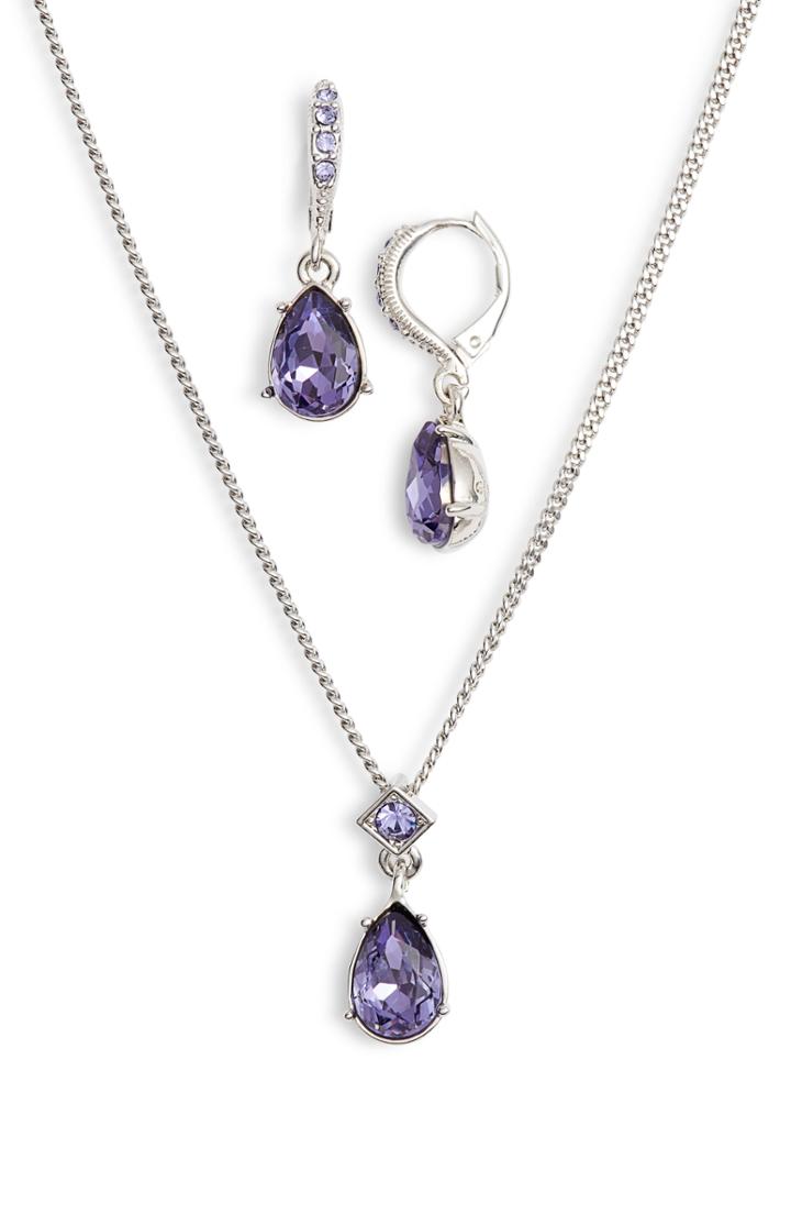 Women's Givenchy Drop Necklace & Earrings Set