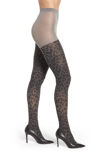 Women's Capelli New York 80 Denier Opaque Leopard Tights
