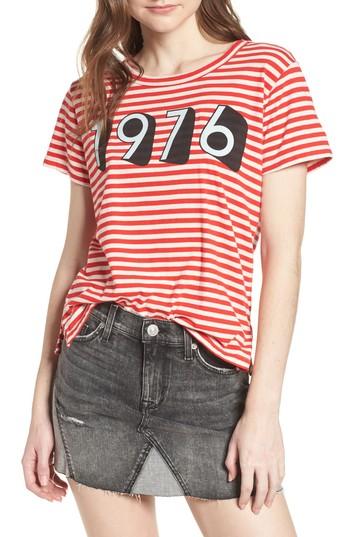 Women's Current/elliott The Boy Tee - Red