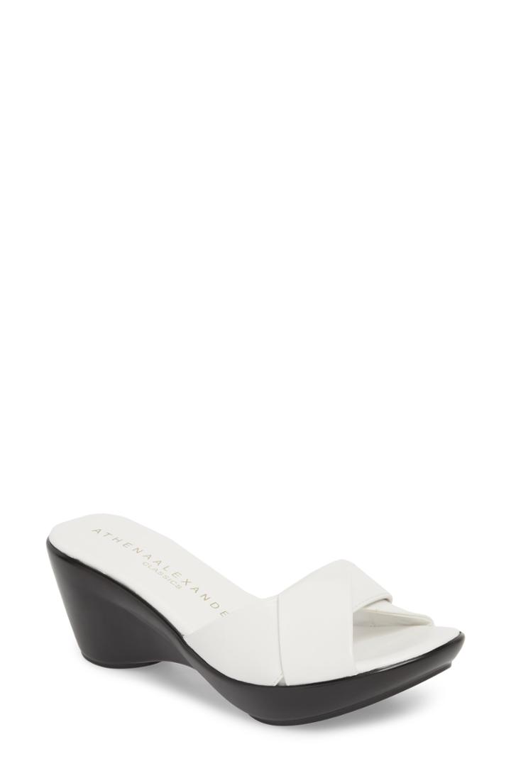 Women's Athena Alexander Orlando Slide Sandal M - White