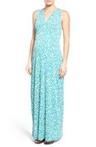 Women's Leota 'isabella' V-neck Maternity Maxi Dress - Blue
