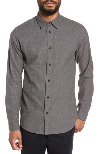 Men's Selected Homme Lucas Houndstooth Check Sport Shirt - Beige