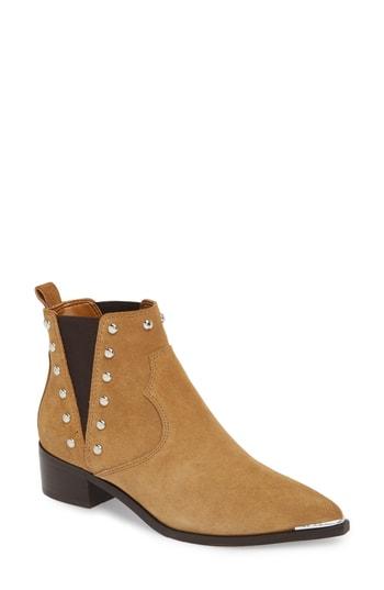 Women's Marc Fisher D Yentia Chelsea Boot, Size 5 M - Beige
