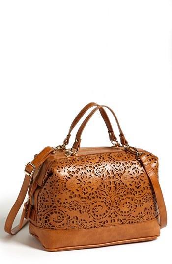 Sole Society 'camille' Laser Cut Satchel Luggage