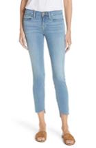 Women's Frame Le Skinny De Jeanne Raw Step Hem Crop Skinny Jeans - Blue