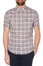 Men's Original Penguin Dobby Check Shirt - Pink