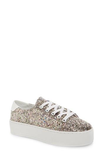 Women's Steve Madden Felecia Platform Sneaker M - Metallic