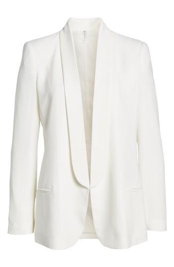 Women's Mural Slouchy Boyfriend Blazer - White