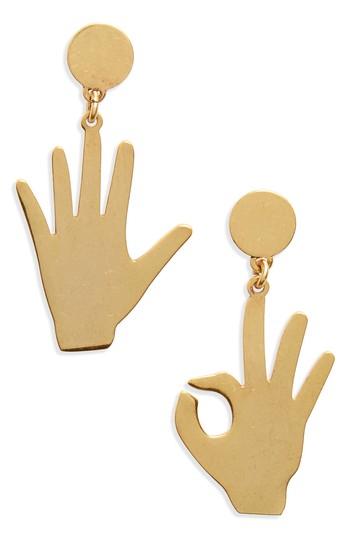 Women's Madewell Hand Jive Drop Earrings