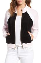 Women's Juicy Couture Colorblock Velour Track Jacket - Pink