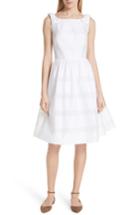 Women's Kate Spade New York Tonal Stripe Fit & Flare Dress - White